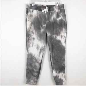 Gray Tie Dye Jogger Sweat Pants